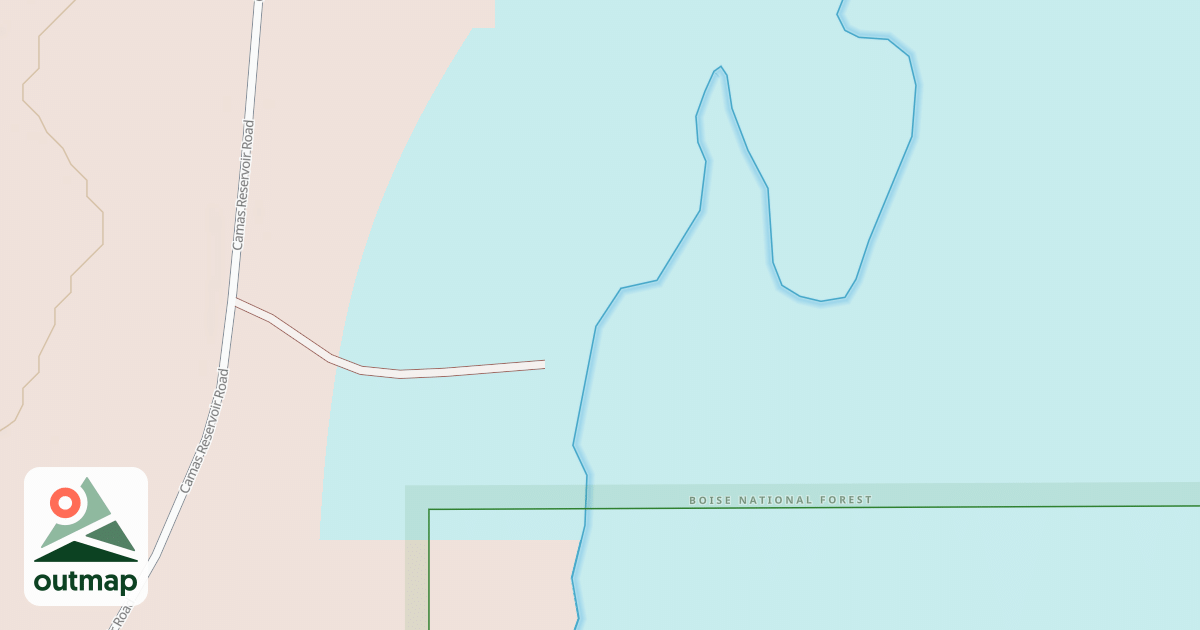 Map of LITTLE CAMAS BOAT LAUNCH