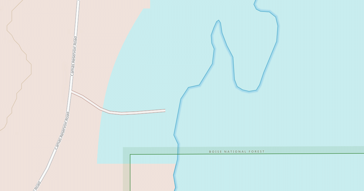 Map preview of LITTLE CAMAS BOAT LAUNCH