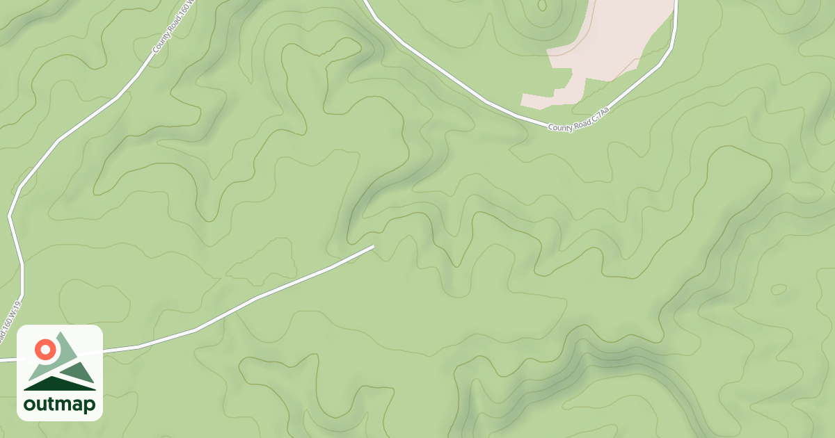Map of IRON ORE RIDGE
