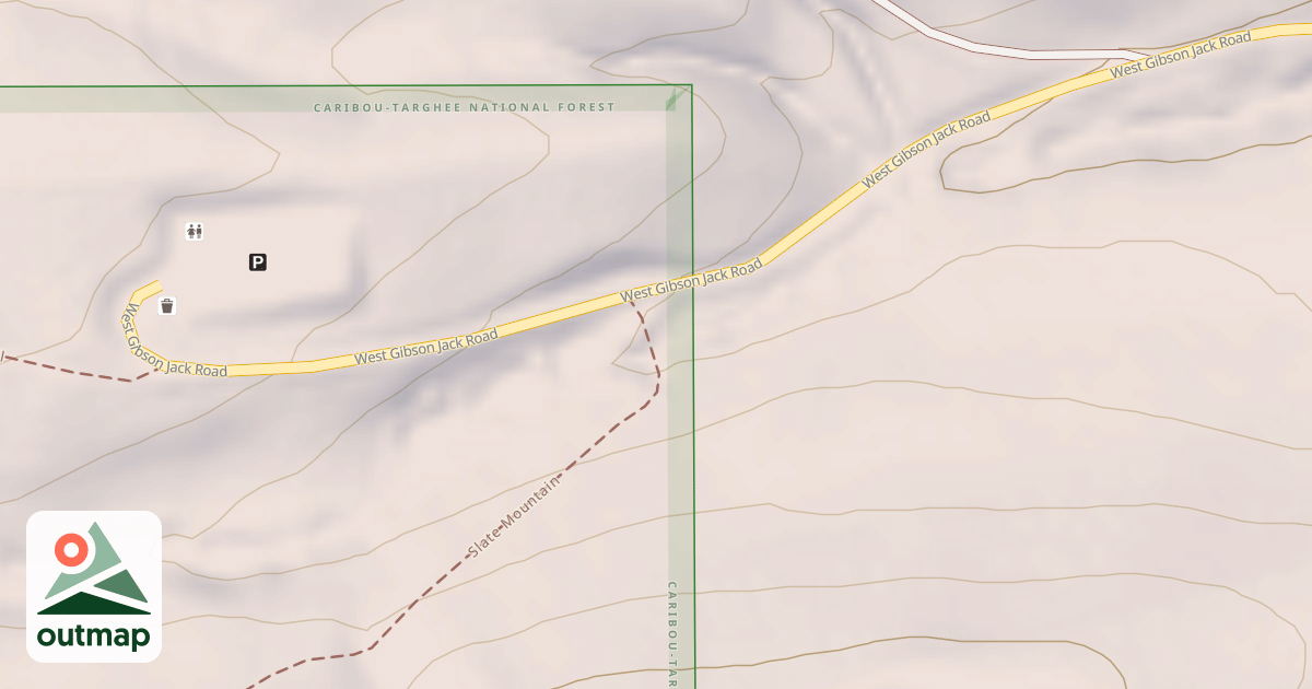 Map of West Fork Gibson Jack