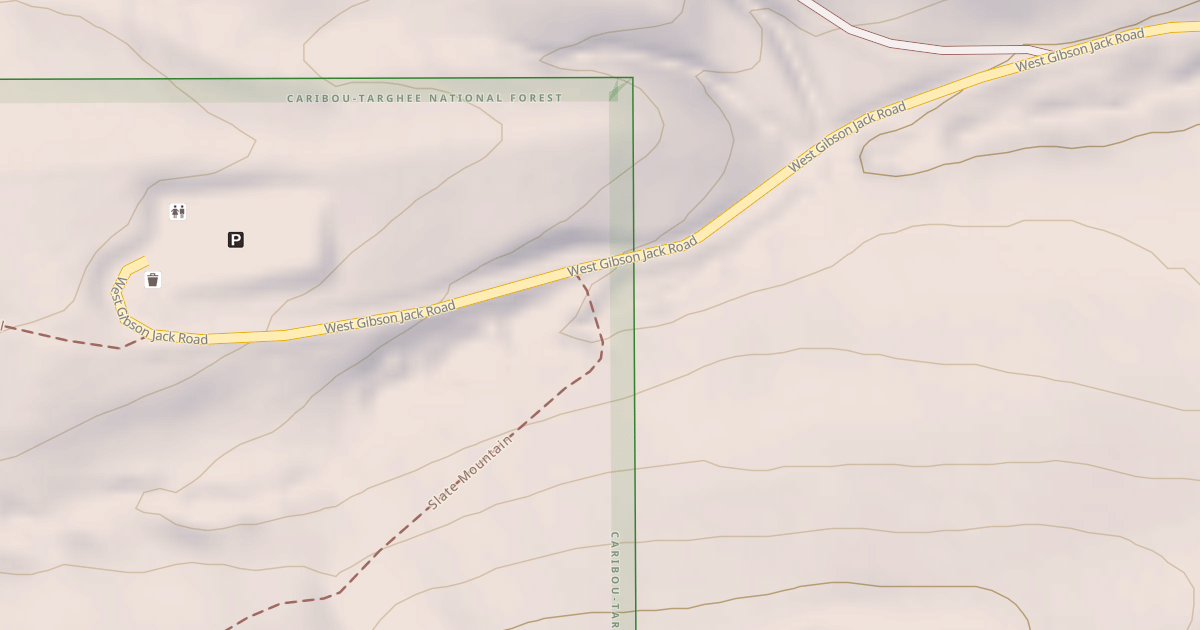 Map preview of West Fork Gibson Jack