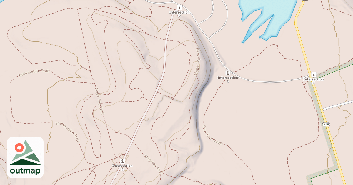Map of Yellow Creek State Park Trails