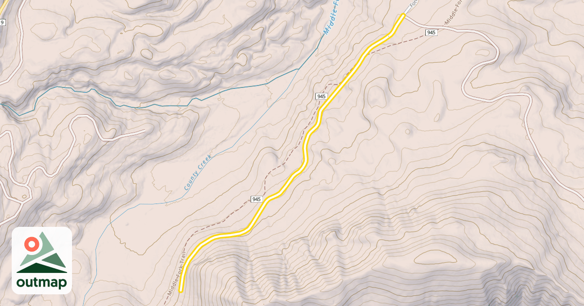Map of Forest Road 1912