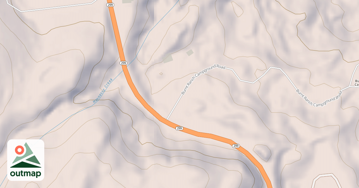 Map of BURNT RANCH CG