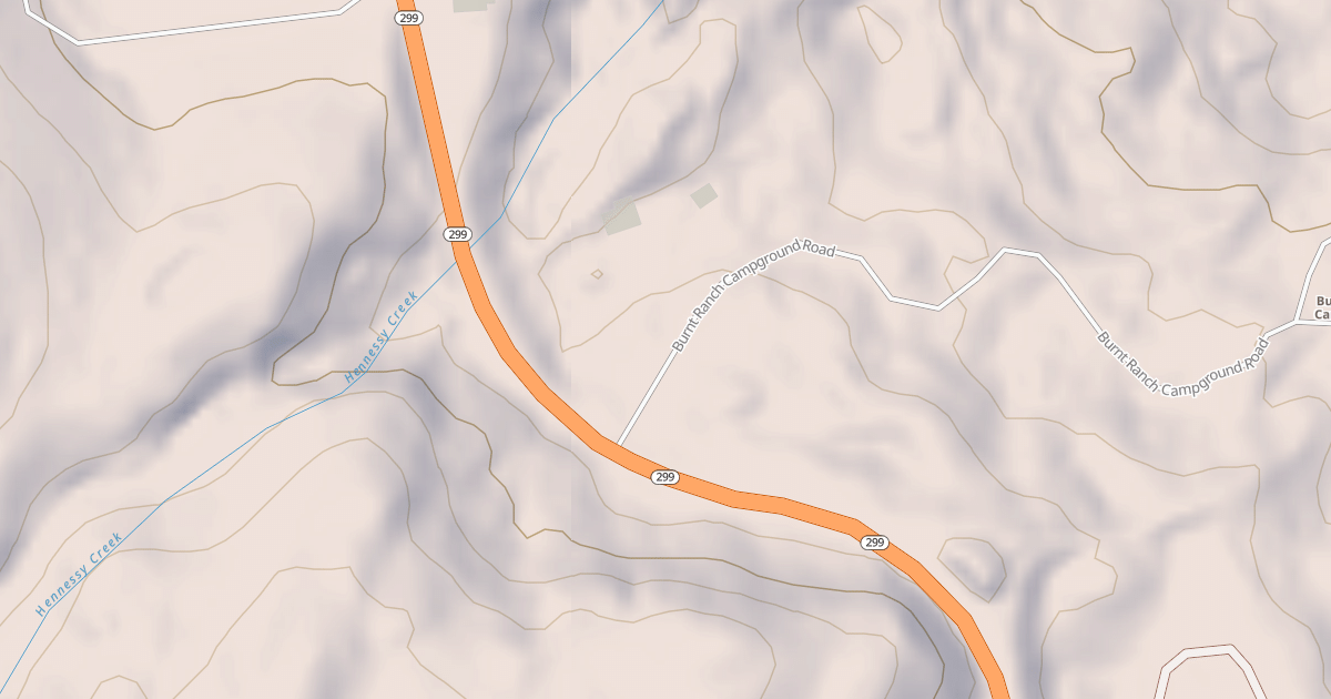 Map preview of BURNT RANCH CG