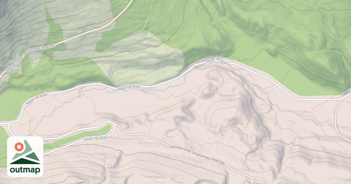 Map of ALBION HILL
