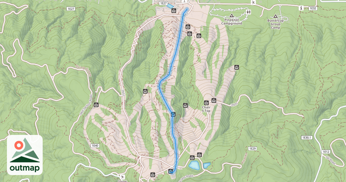 Map of Miracle Mile