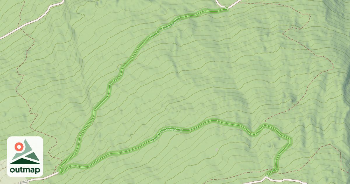Map of Piste de la Montagnette
