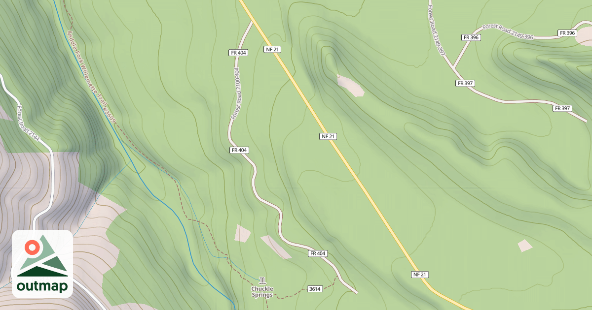 Map of CHUCKLE SPRINGS C G