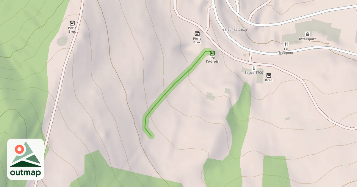 Map of Pré l'Adroit