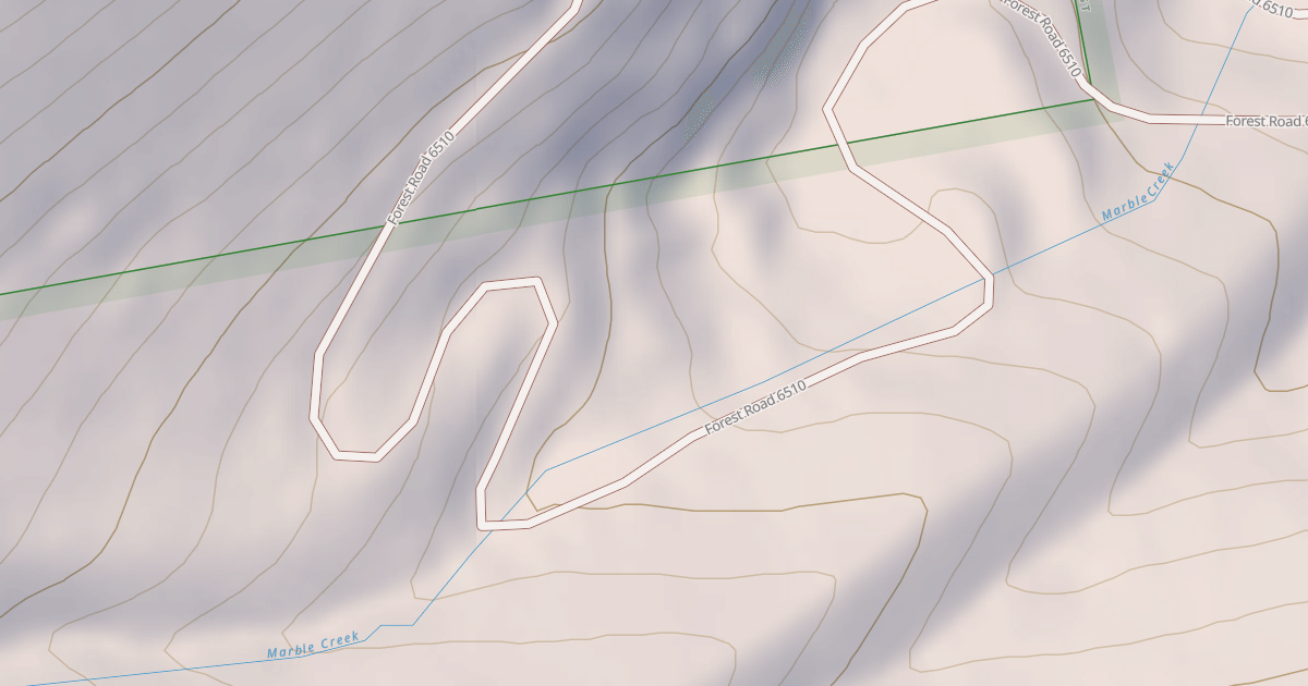 Map preview of MARBLE PASS ROAD
