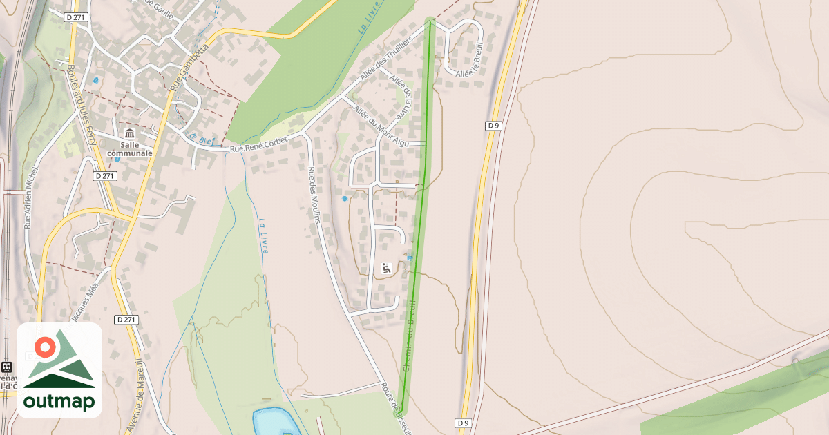 Map of Chemin du Breuil