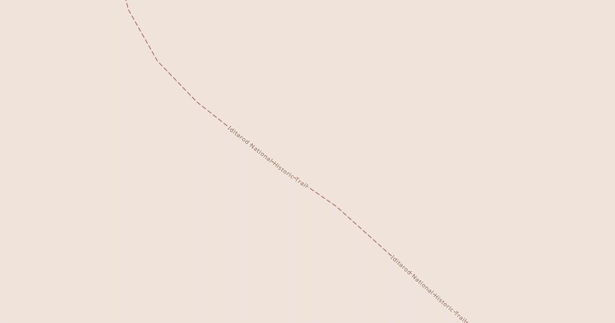 Map preview of Willow to Nome Winter Trail