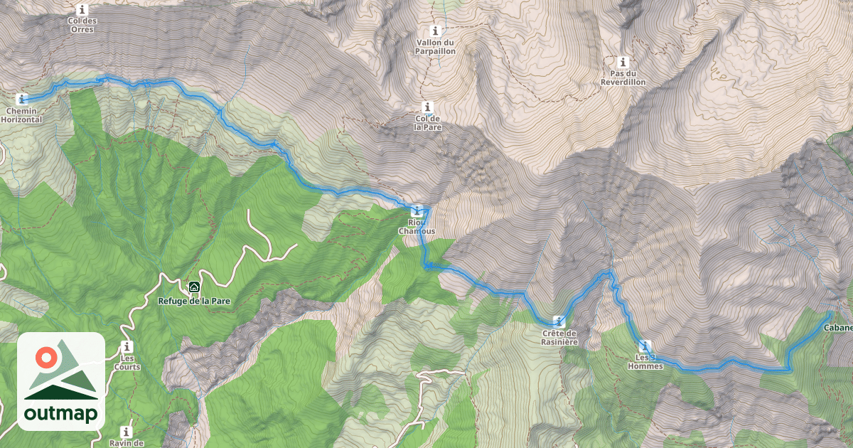 Map of Chemin Horizontal
