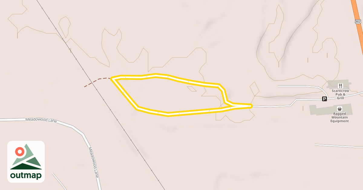 Map of Ragged Mountain Trail