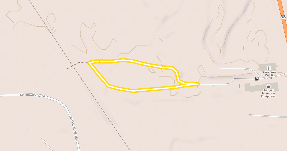 Map preview of Ragged Mountain Trail