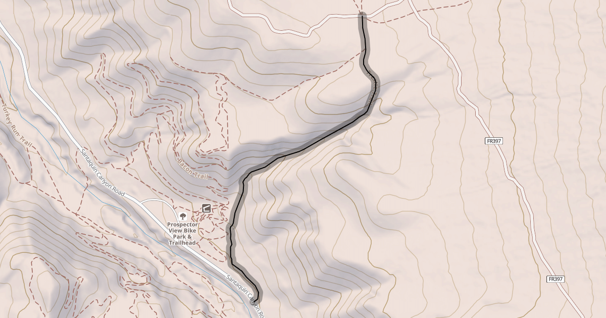 Map preview of Trestle Trail