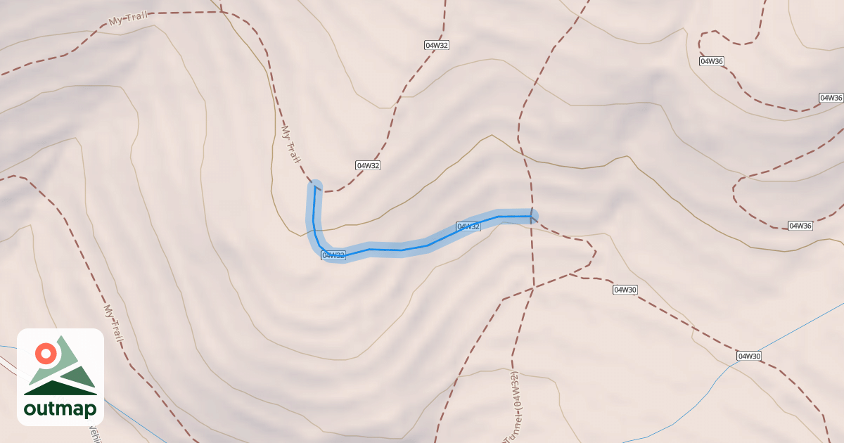 Map of Tunnel Trail 04W32