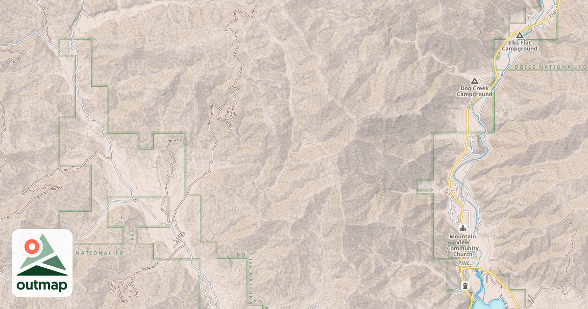Map of CAMP CREEK