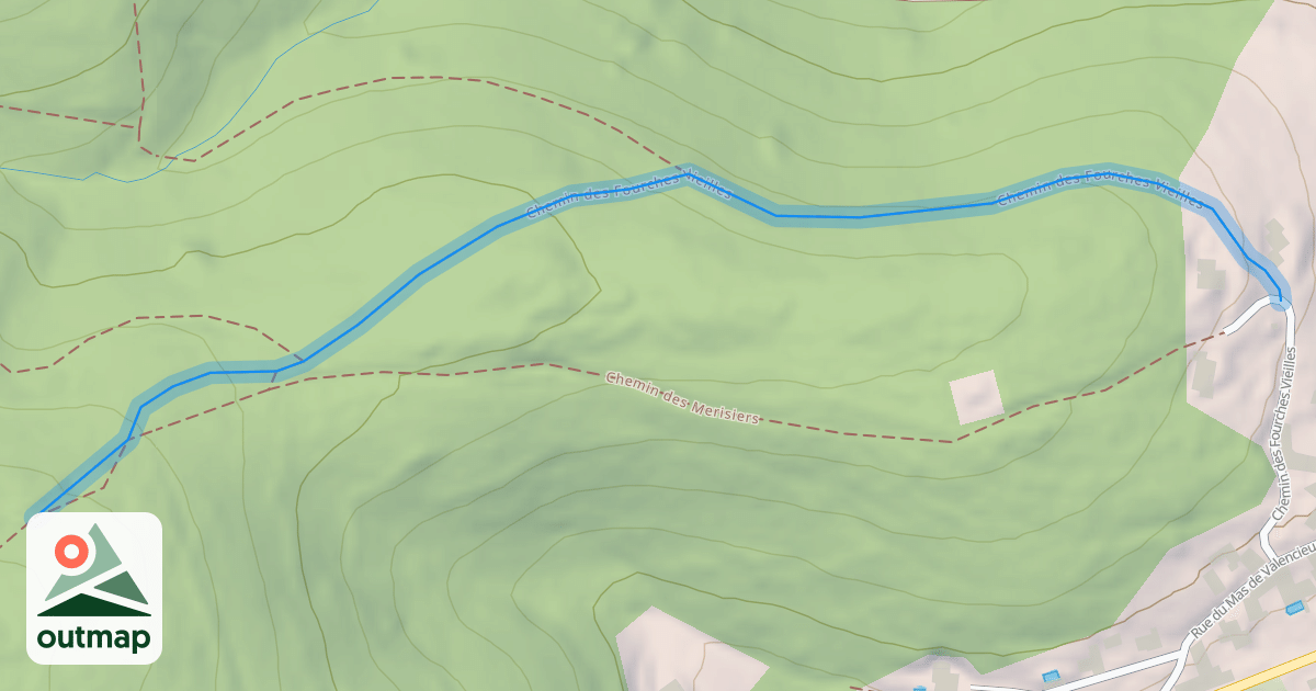 Map of Chemin des Fourches Vieilles