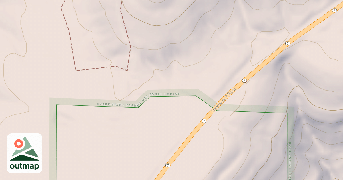 Map of BLACK OAK RIDGE