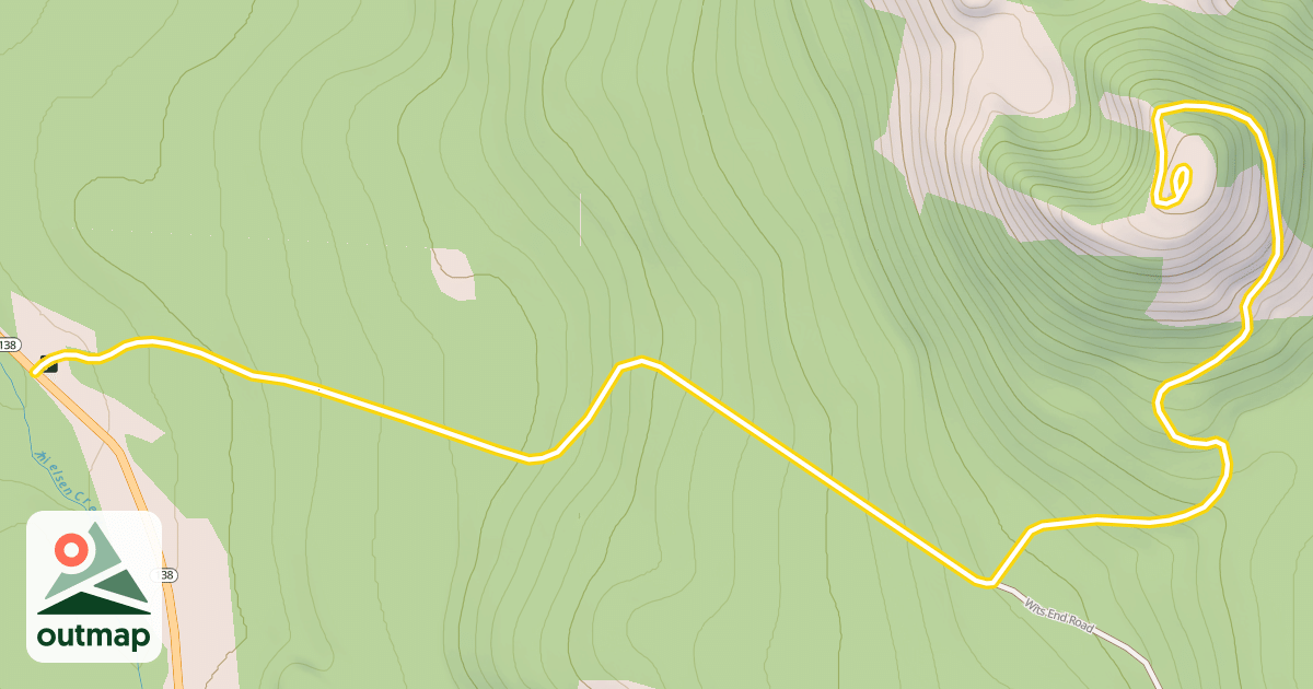 Map of Cinnamon Butte Road
