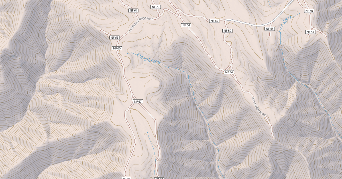 Map preview of N. FORK RIDGE