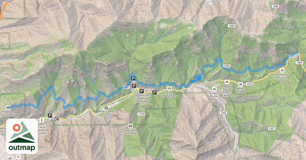 Map of Pipeline Trail