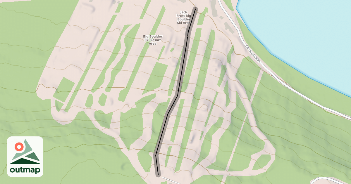 Map of Hickory Run