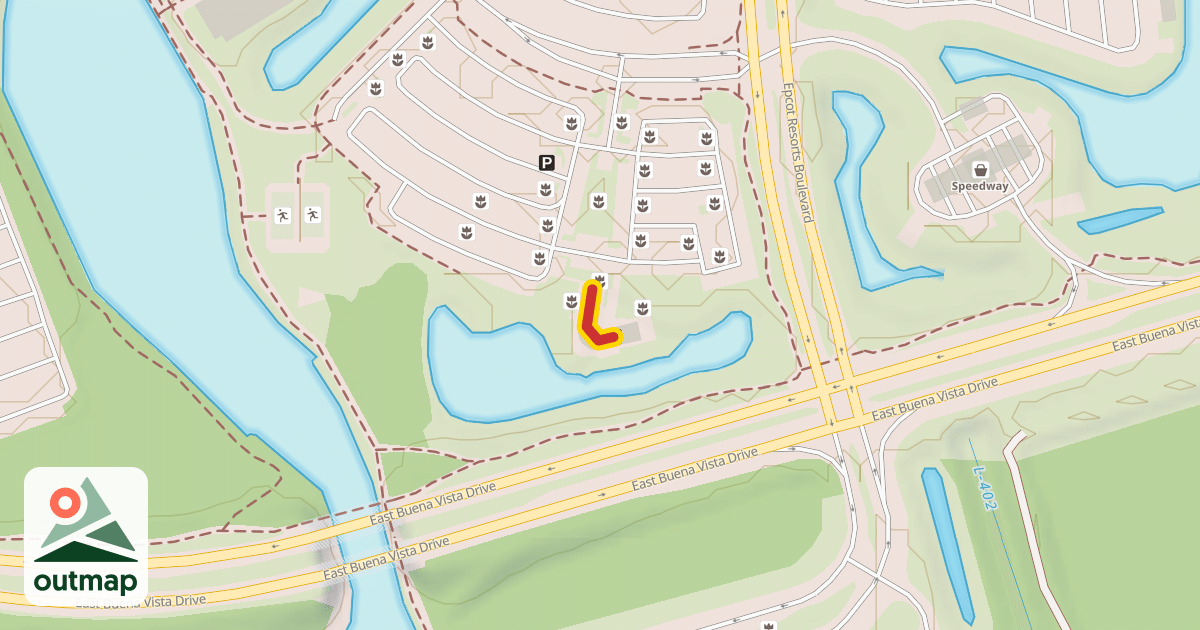 Map of Disney Skyliner