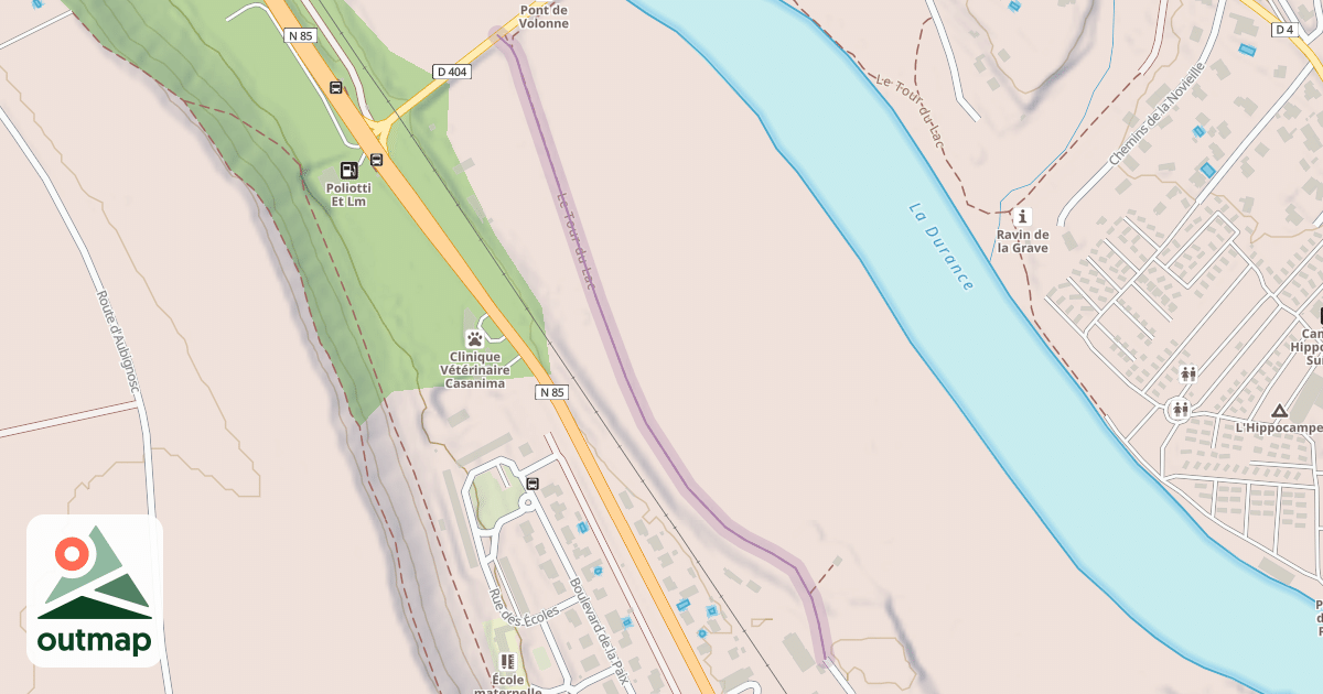 Map of Le Tour du Lac