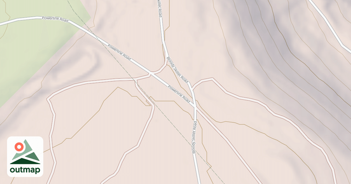 Map of Bloody Skillet ATV Trail