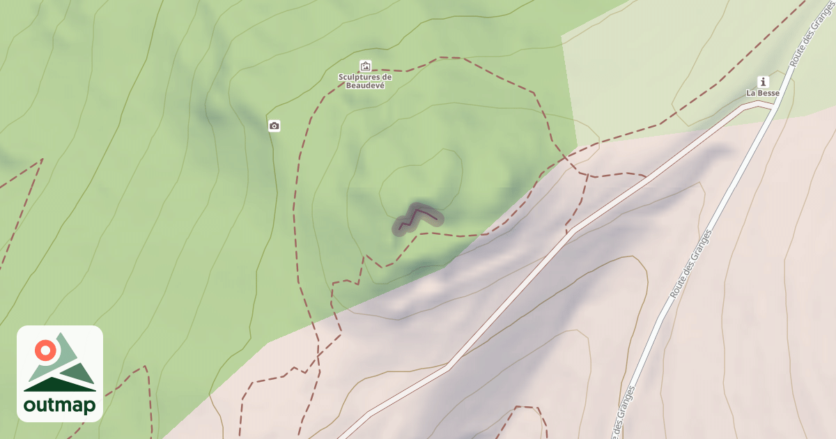 Map of Roche de Beaudevé
