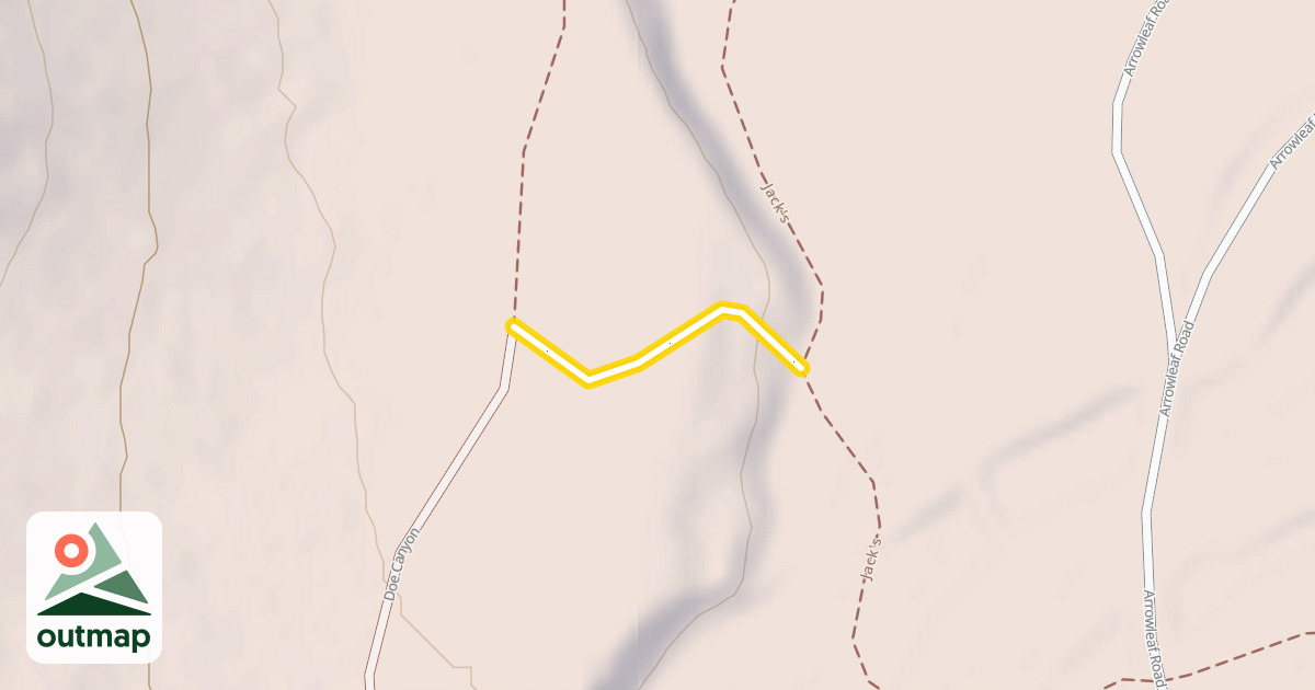 Map of Doe Canyon Loop