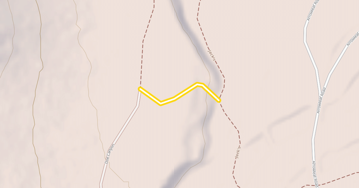 Map preview of Doe Canyon Loop