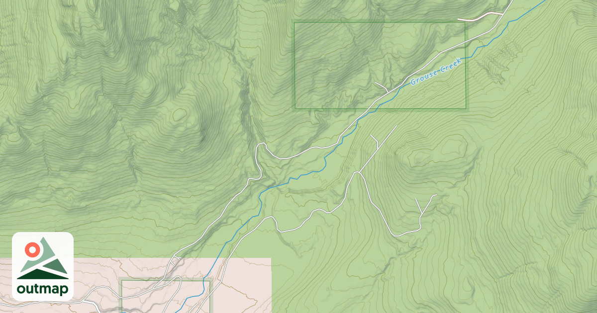 Map of GROUSE CREEK