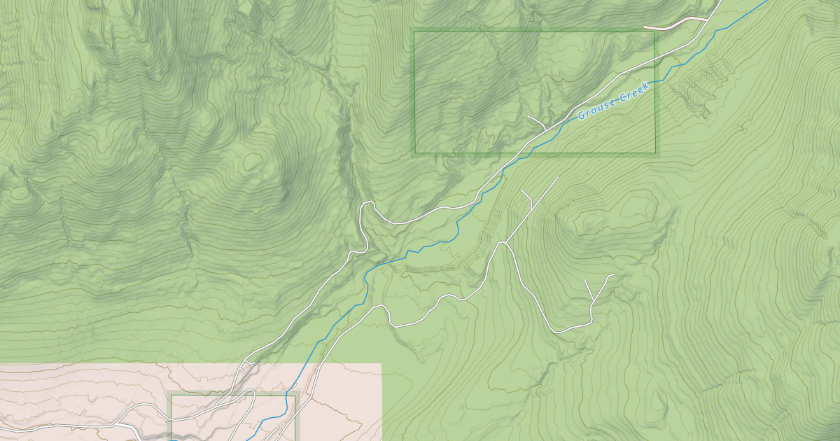 Map preview of GROUSE CREEK