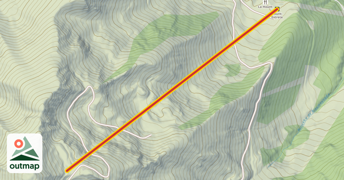 Map of Hount-Estrete