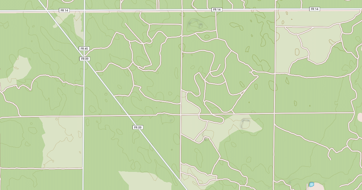 Map preview of USFS Motor Vehicle Use Map Roads {3BACE1D0-D3F2-4D66-BA75-828E4A2A90ED}