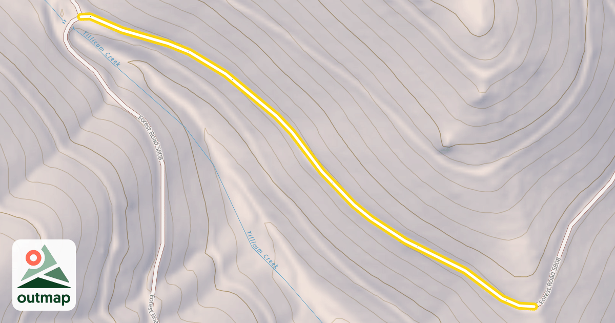 Map of Forest Road 5808
