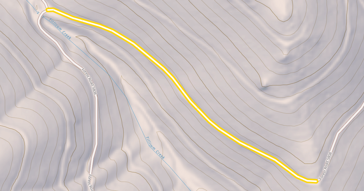 Map preview of Forest Road 5808