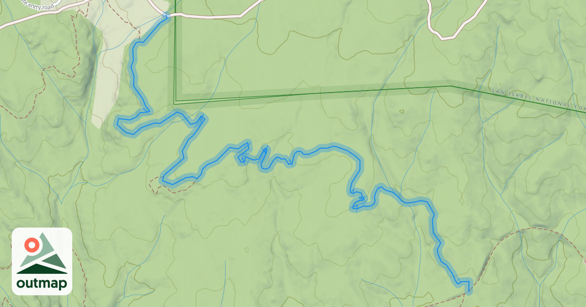 Map of Bacon Bits Trail