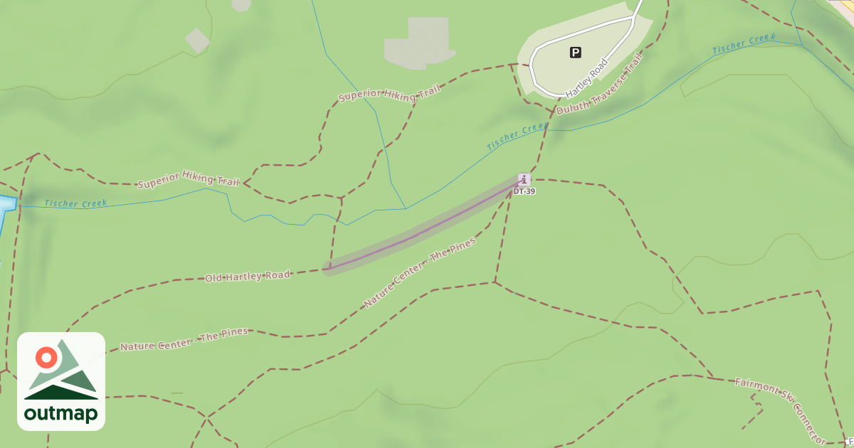 Map of Old Hartley Road