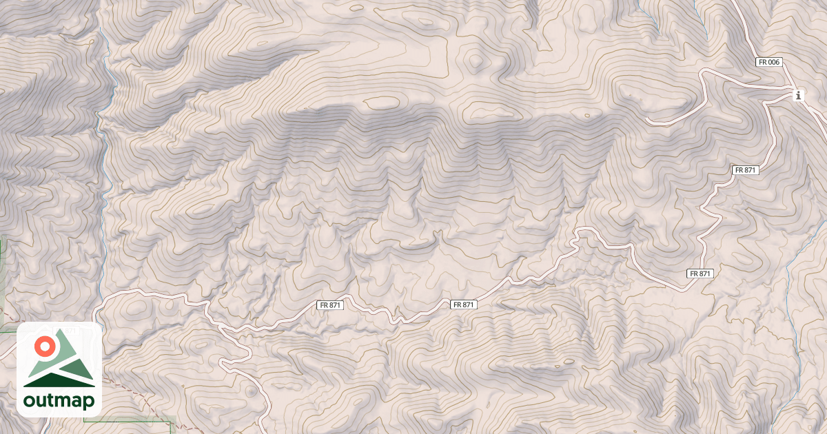 Map of EAST FORK OF BEAVER DAM WASH