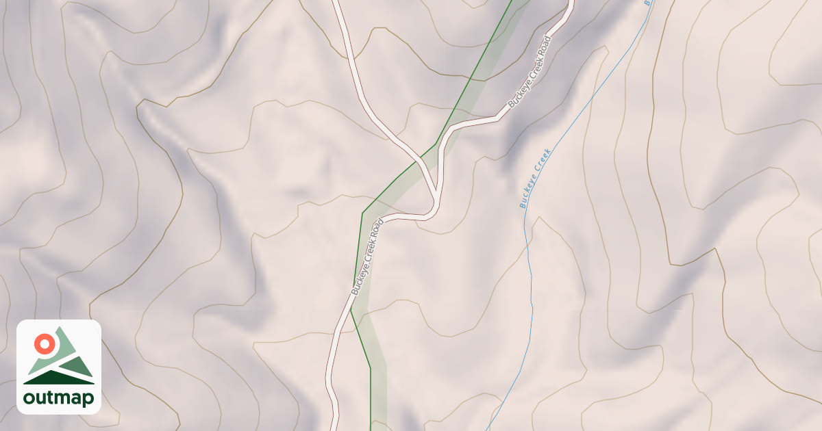 Map of BUCKEYE CREEK