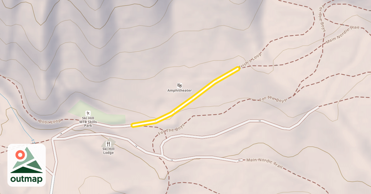 Map of Main Nordic Trail
