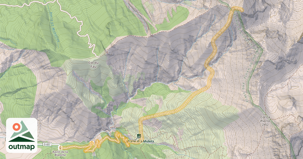 Map of L'Aiguillette — Les Martins