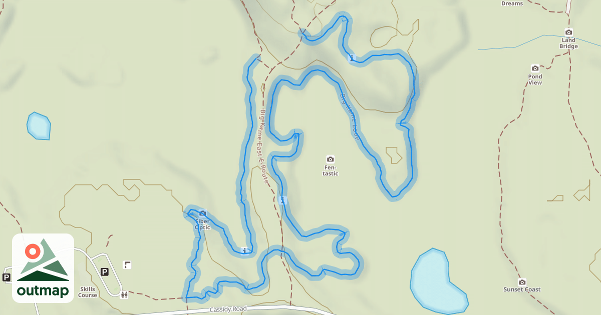 Map of Big Kame Loop
