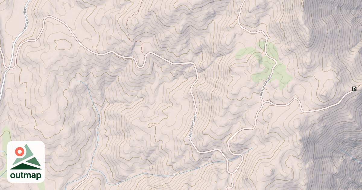 Map of BAKER POINT