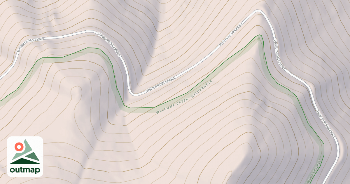 Map of WELCOME MOUNTAIN